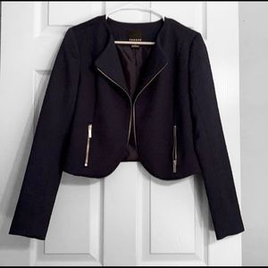 Trouve Open-Front Navy Blue Jacket Size Small